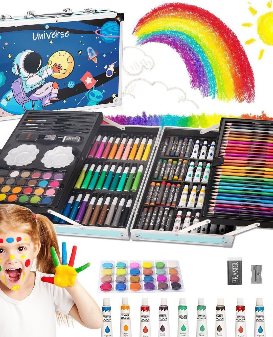 " ArtMaster Kit" Kit Arte Maletín Astronauta 145 Piezas